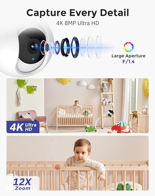 indoor camera alexa, security camera 5mp vs 8mp,