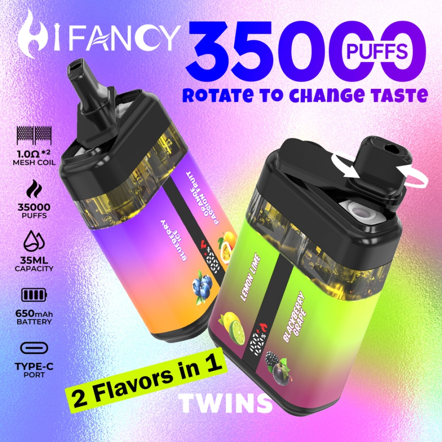HiFancy Twins 35K Double oil Tank Disposable Vapes Pod systems Vape deals online vape store - Image 2
