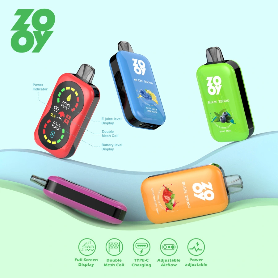 Disposable vape ZOOY Blaze 25K best vape flavors, deliver vape 20000 puffs