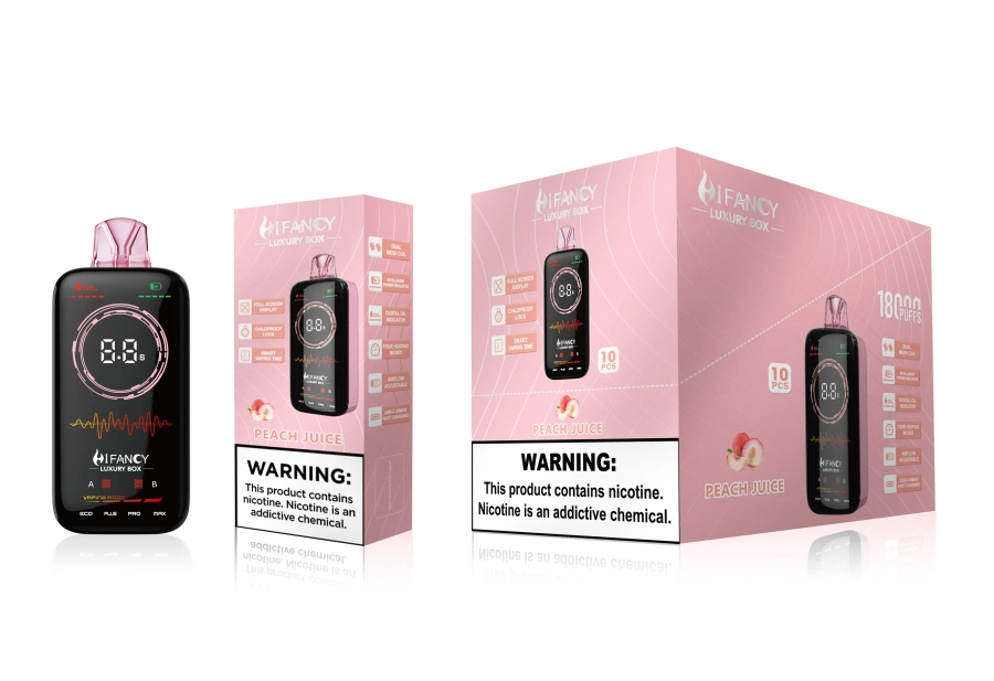 HiFancy LuxuryBox 18K Full Screen Rechargeable Disposable Vape - Image 3
