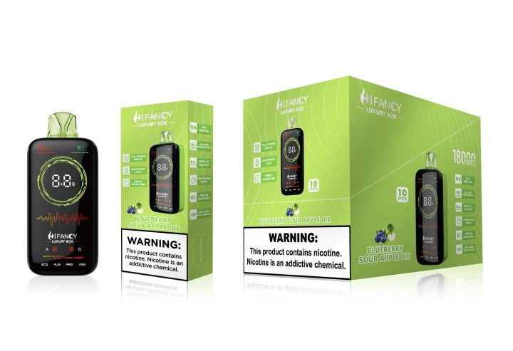 HiFancy LuxuryBox 18K Full Screen Rechargeable Disposable Vape - Image 4