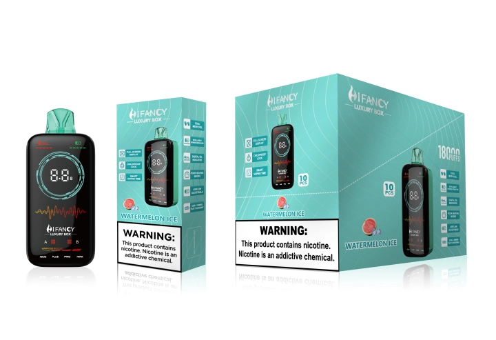 HiFancy LuxuryBox 18K Full Screen Rechargeable Disposable Vape - Image 5