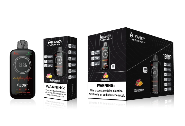 HiFancy LuxuryBox 18K Full Screen Rechargeable Disposable Vape - Image 6