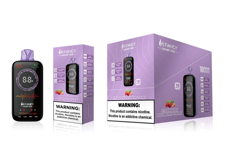 HiFancy LuxuryBox 18K Full Screen Rechargeable Disposable Vape - Image 8