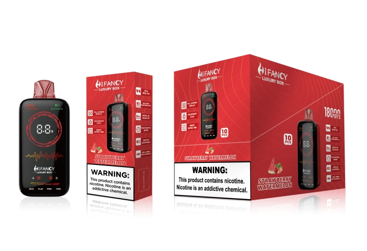 HiFancy LuxuryBox 18K Full Screen Rechargeable Disposable Vape - Image 10