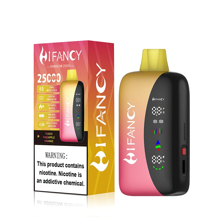 HiFancy Rainbow 25K Full Screen Two heating modes disposable Vape - Image 8