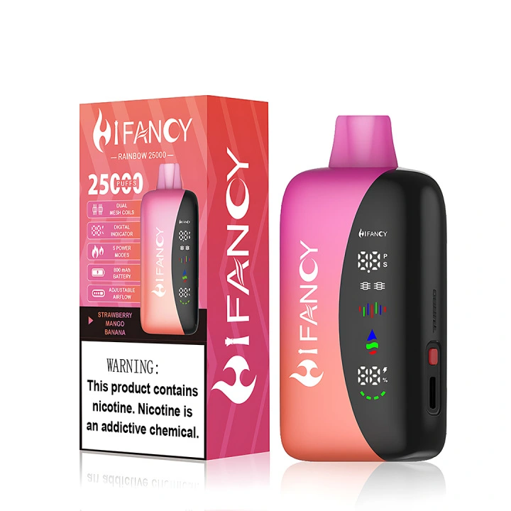 HiFancy Rainbow 25K Full Screen Two heating modes disposable Vape - Image 9