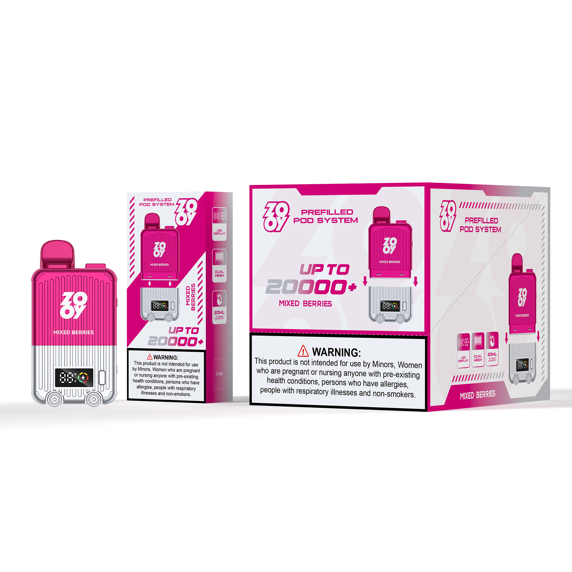 ZOOY LugVapor 20000+Puffs Prefilled Pod Vape System - Image 5