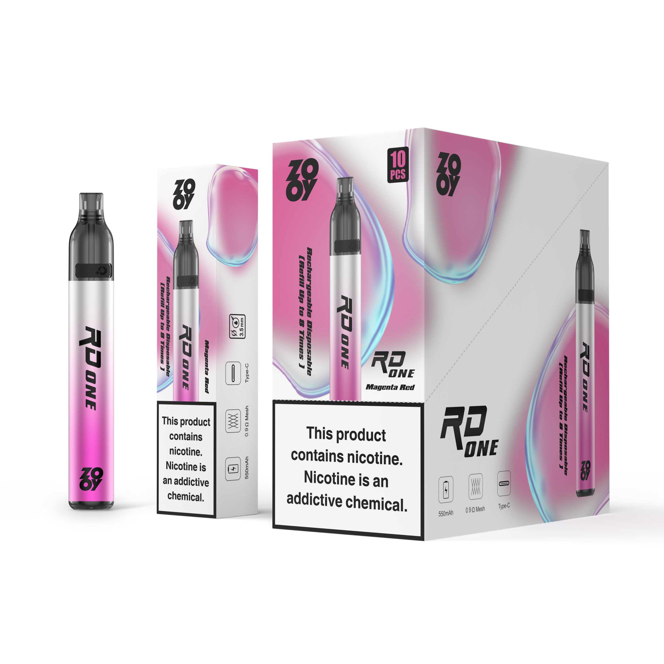 ZOOY RD-ONE Refillable Disposable Reused Pod system - Image 7